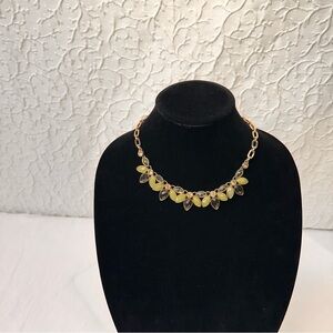Anne Klein Vintage Geometric Collar Necklace Chunky Brushed Gold Matte